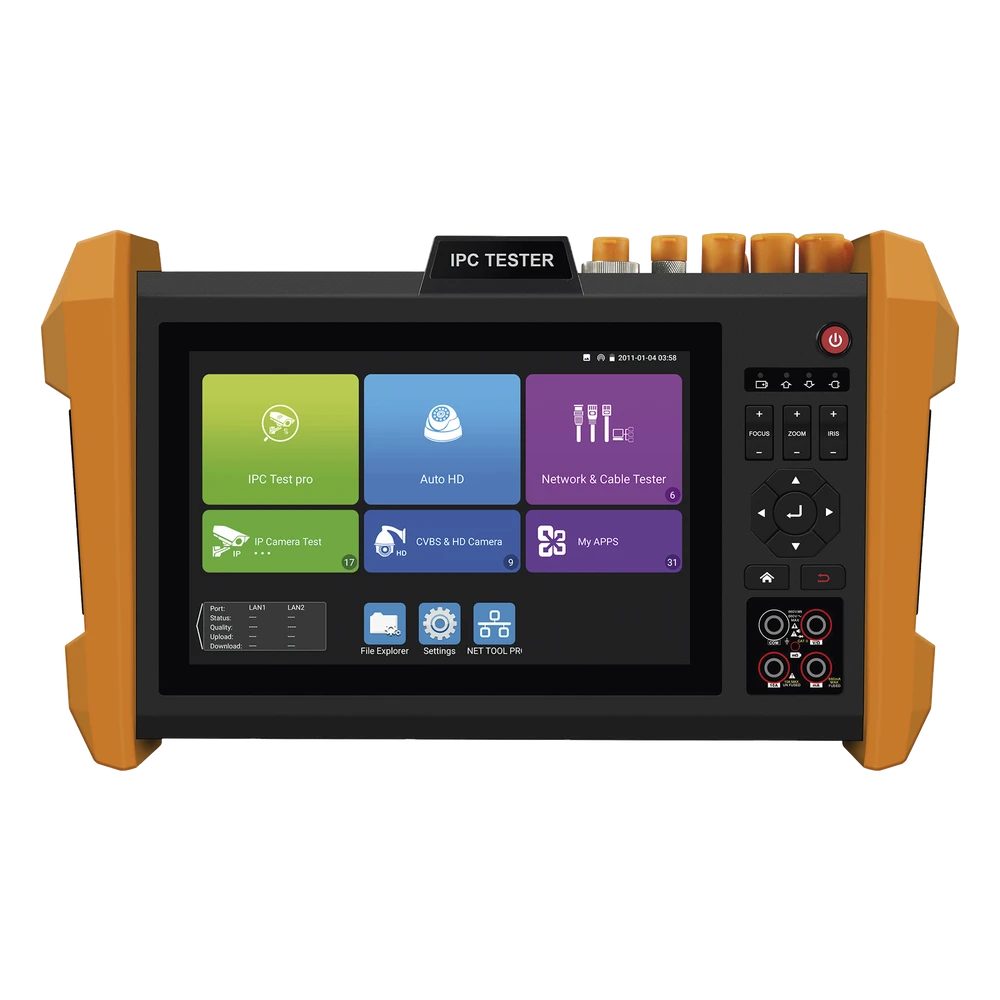 portada_0S1000-38 Tester Multifunción / Pantalla Táctil 7" / Prueba IP/HD Coaxial 4K/8K / Wi-Fi Dual Band / TDR 1.2 km (3937 ft) / Medidor de Potencia Óptica / Láser 100 m (328 ft) TP TURBO8K PLUS 1