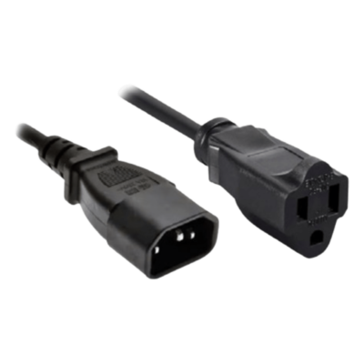 Inicio Cable de Alimentación / Conector C14 / Enchufe Estándar US / 60 cm (23.6 in) / Negro / Compatible NEO