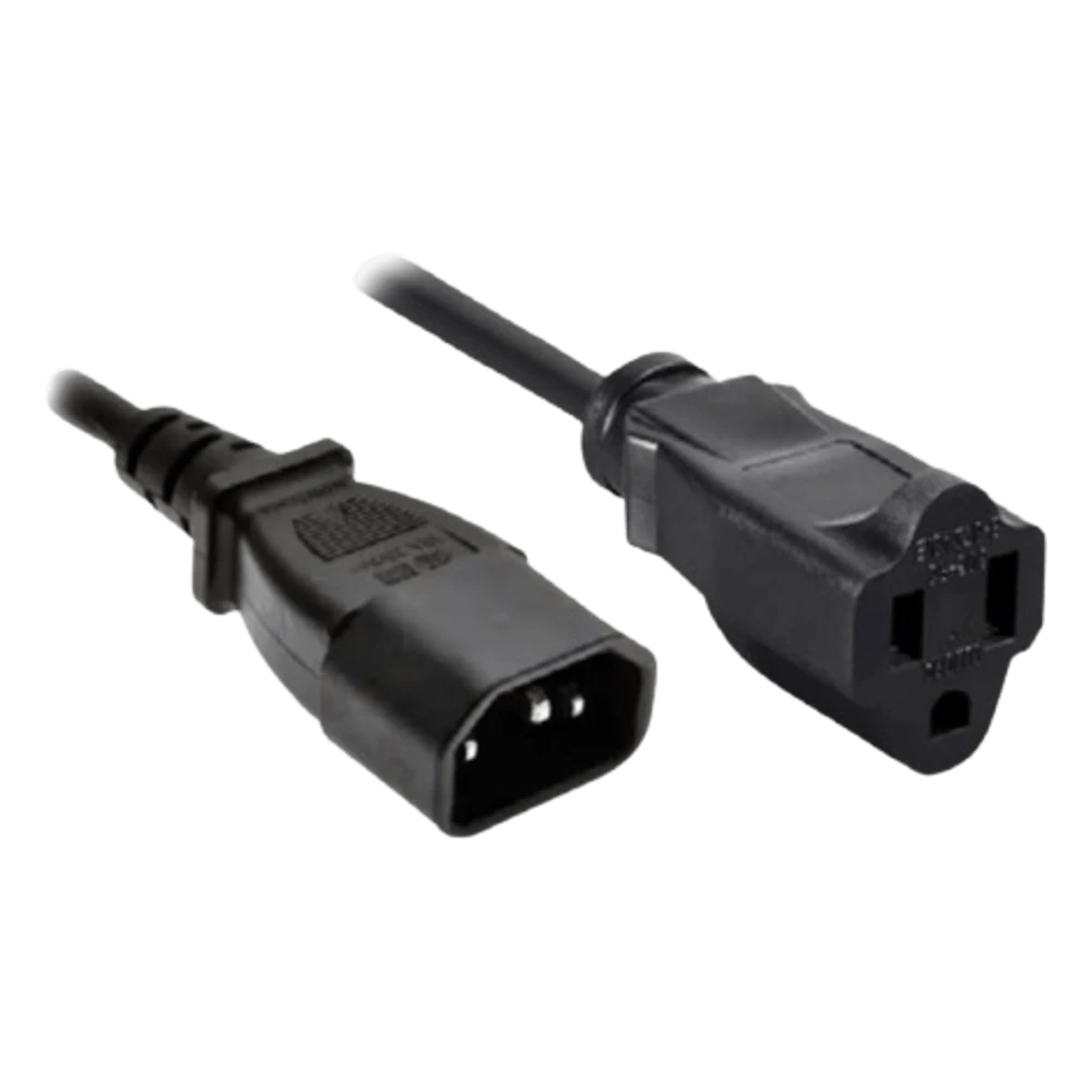 Inicio Cable de Alimentación / Conector C14 / Enchufe Estándar US / 60 cm (23.6 in) / Negro / Compatible NEO