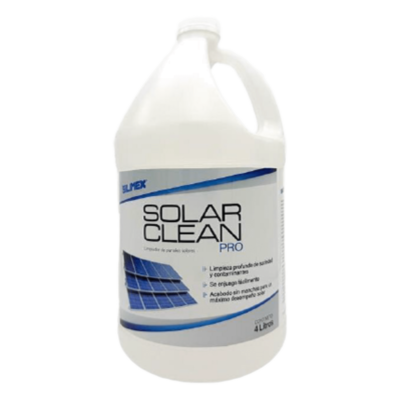 Limpiador para Paneles Solares / Sin Enjuague / pH Neutro 7 / Concentrado 25:1 / 4 Litros / Hasta 100 Litros de Solución