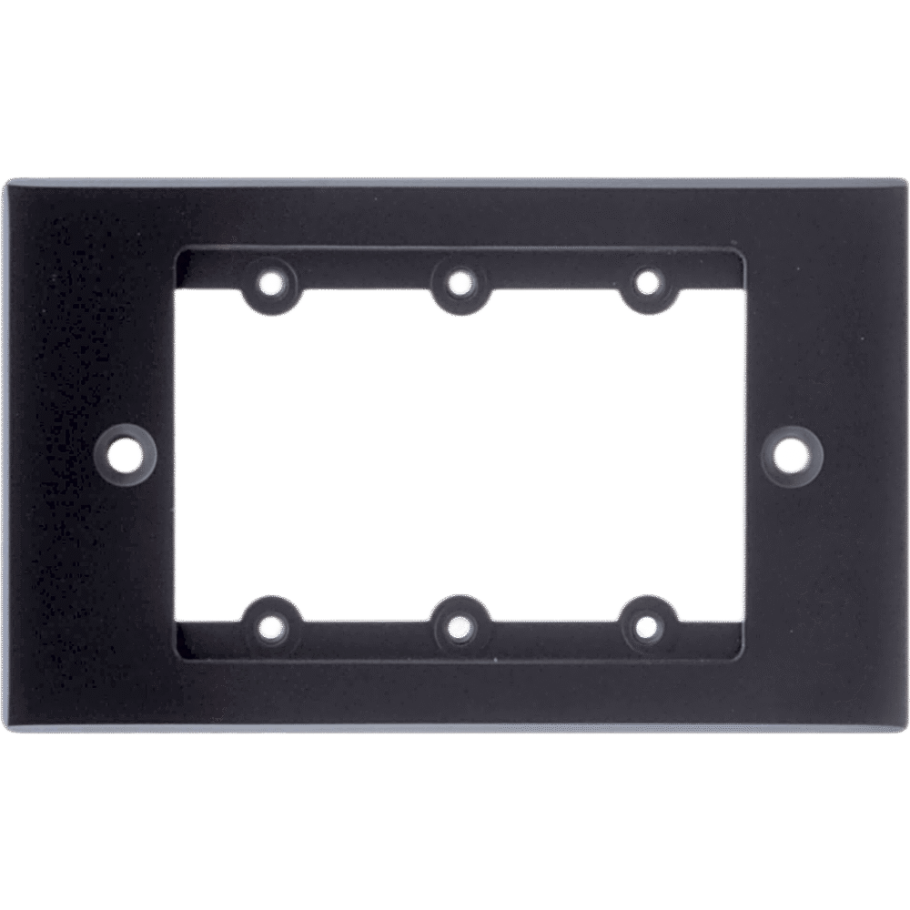 portada_0S1000-74 Frame para Wall Plate / 1 Gang / Metal / Montaje al Ras / 3 Inserciones USA / Negro FRAME-1G/US(B) 1