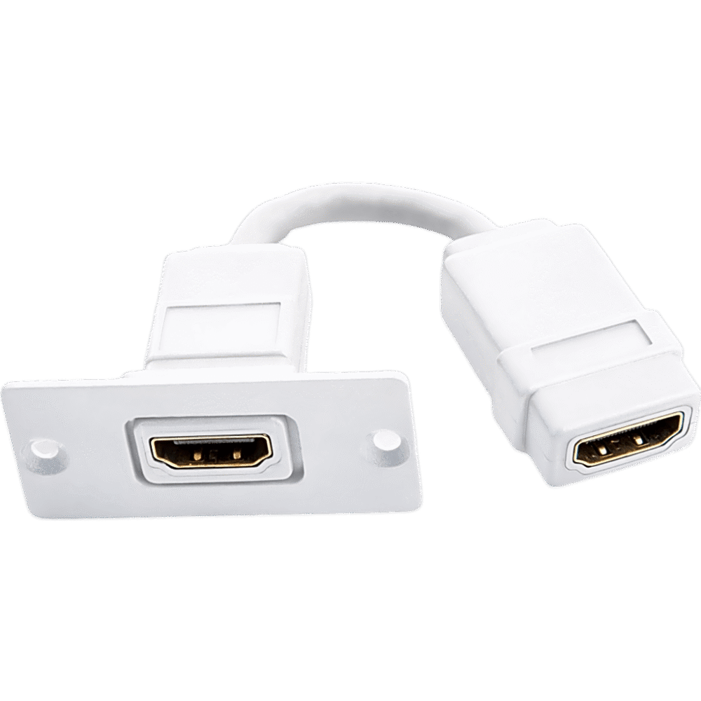 portada_0S1000-76 Wall Plate Inserción HDMI / Espacio Simple / Conexiones Frontal y Trasera / Diseño Pasivo / 5.05 x 5.80 x 2.34 cm W-H(W-HDMI)(W) 1