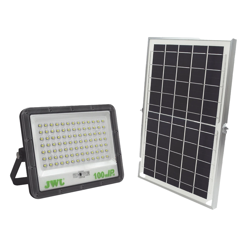 portada_0S1000-95 Reflector LED Solar / 100 W / 6 500 K / Panel Solar Integrado / IP66 / Ángulo 120° / Batería 3.2 V CD JLRE-SOL-01-100N 1