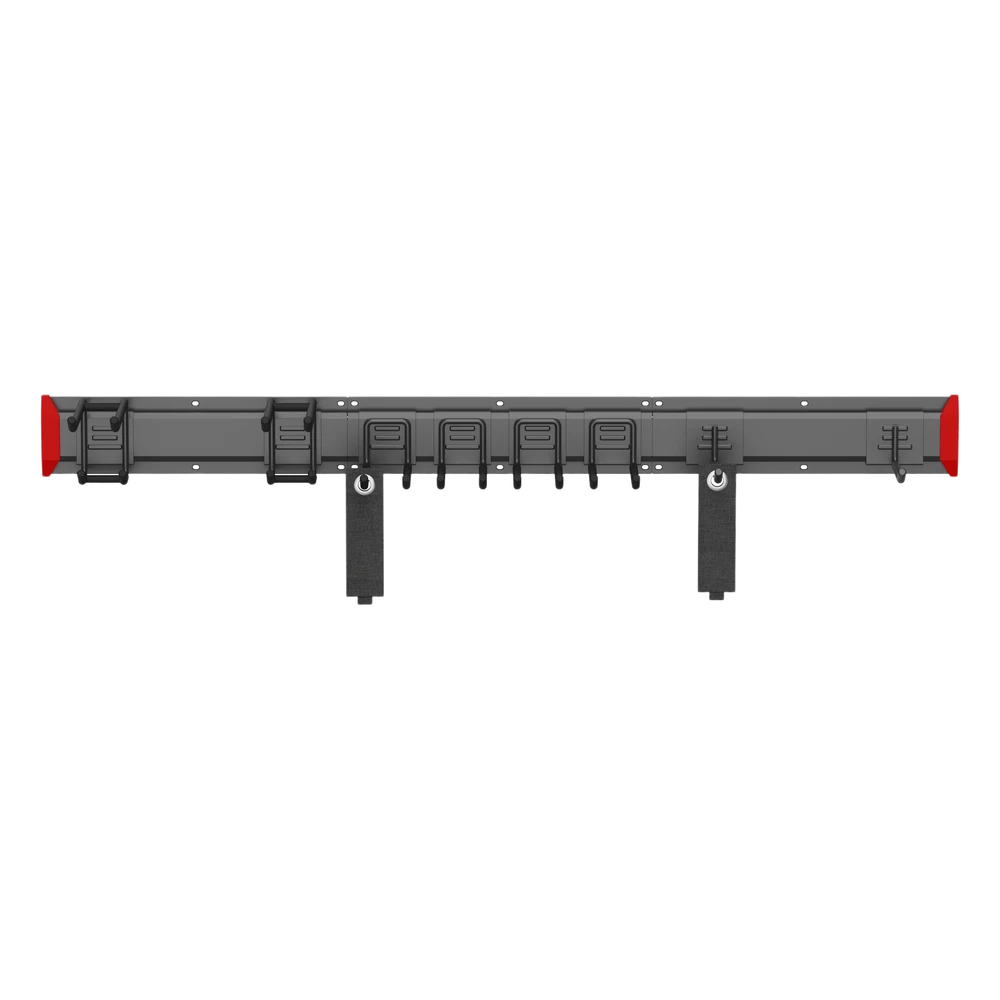 sec_2_0S1000-53 Sistema de Almacenamiento de Pared / Capacidad Total 228 kg (502.7 lb) / 8 Ganchos Ajustables / 2 Bandas de Sujeción / Estructura Acero y Plástico LGS01-02 2