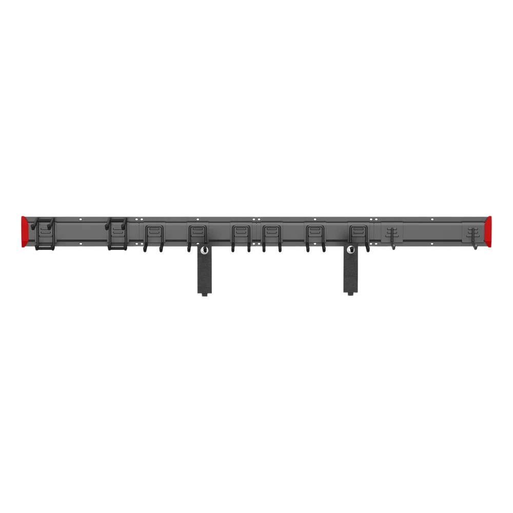 sec_2_0S1000-55 Estante de Almacenamiento de Pared / Capacidad 284 kg / Ganchos Ajustables / 4 Placas de Pared / Acero y Plástico LGS01-03 2