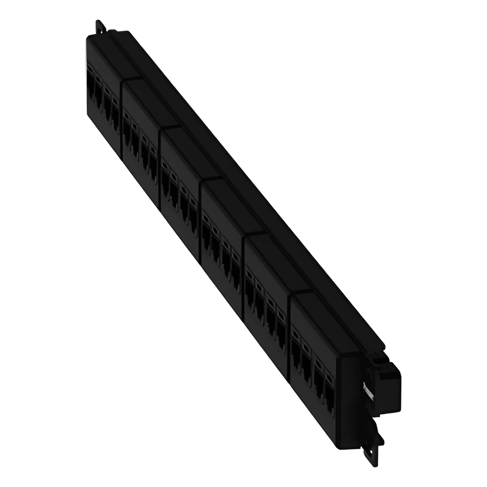 sec_2_0S1000-77 Panel de Parcheo / 24 Puertos / Categoría 6A / 1 UR / Plano / Negro CP246X88BL 2