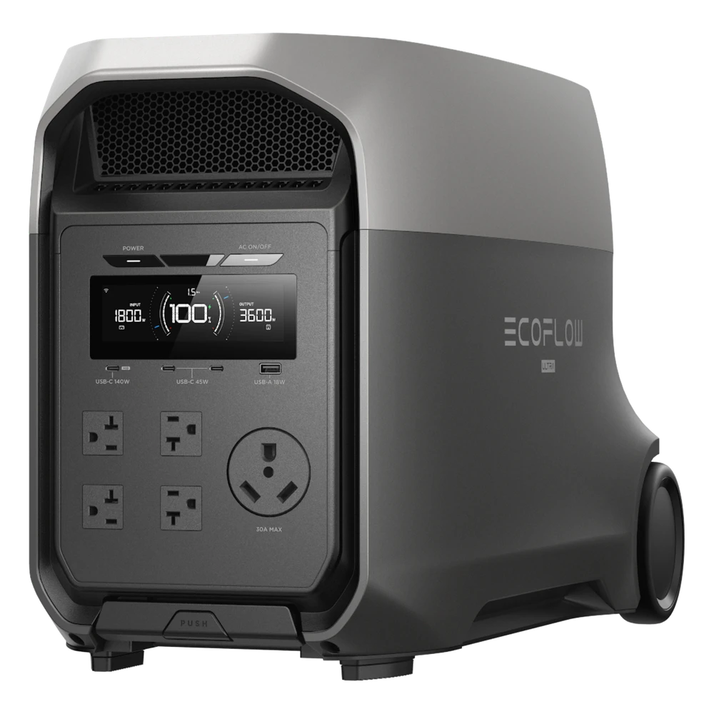 sec_3_0S1000-2 Estación de Energía Portátil / 3072 Wh / Salida 3600 W (Surge 7200 W) / Batería LiFePO4 / Carga 0-80% en 89 min / UPS 10 ms / ≤25 dB EFDL3U 3