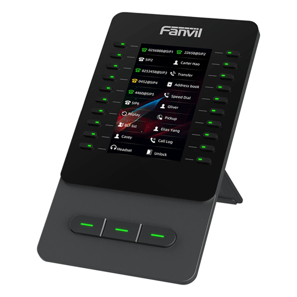 sec_3_0S1000-20 Módulo de Expansión IP / Pantalla Color 4.3 Pulgadas / 60 Teclas DSS Programables / USB Tipo-C / Cascada hasta 4 Unidades / Soporte Ajustable 40° y 45° EM60 3