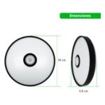 Luminario LED RGB / 30W / 2400 Lúmenes / Bluetooth / Control por App / Voltaje Universal 85-265V / 380 mm (1.2 ft) Diámetro sec_3_0S1000-22