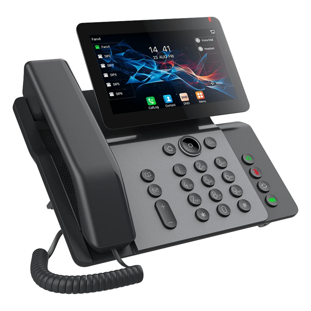 sec_4_0S1000-31 Teléfono IP Empresarial / Pantalla Táctil 7" / Wi-Fi 6 / Bluetooth 5.4 / 20 Líneas SIP / Cámara 1080p / PoE / Material Antibacterial V66 3