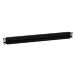 Panel de Parcheo / 24 Puertos / Categoría 6A / 1 UR / Plano / Negro sec_4_0S1000-36