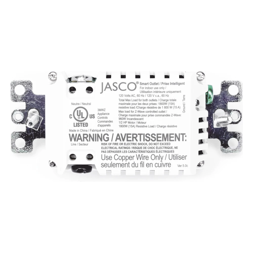 sec_5_1S1000-101 Tomacorriente Inteligente Z-Wave / 120 VCA 60 Hz / Carga 1800W Resistiva / Alcance 20.5 m (67.3 ft) / Empotrable Interior 14315 5