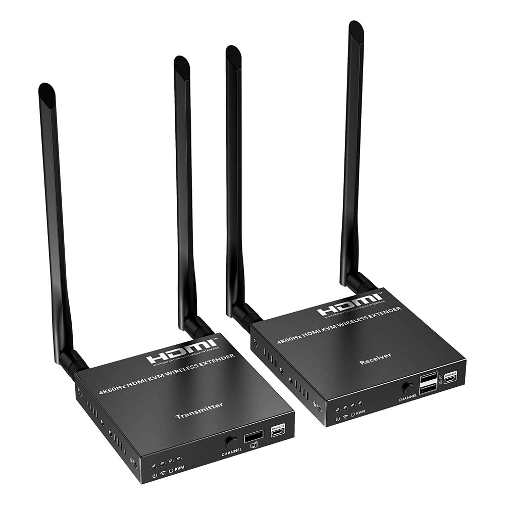 sec_5_1S1000-17 Extensor HDMI Inalámbrico / 4K@60Hz 4096x2160 / KVM Integrado / Banda 5G / Alcance 50 m (164 ft) / 1 a 4 Pantallas TT699KVMV2.0 2