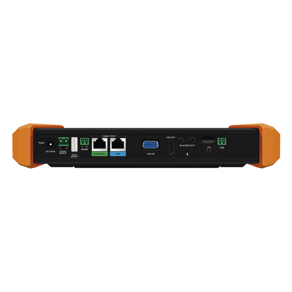 sec_5_1S1000-5 Tester Multifunción / Pantalla Táctil 7" / Prueba IP/HD Coaxial 4K/8K / Wi-Fi Dual Band / TDR 1.2 km (3937 ft) / Medidor de Potencia Óptica / Láser 100 m (328 ft) TP TURBO8K PLUS 2