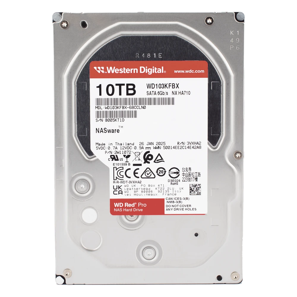 sec_5_1S1000-51 Disco Duro para NAS / 10 TB / 7200 RPM / SATA III 6 Gb/s / Caché 128 MB / Hasta 16 Bahías WD103KFBX 2