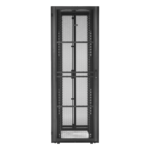Gabinete para Centro de Datos / 48 UR / 800 mm Ancho x 1070 mm Profundidad / Puertas Perforadas 80% / Carga Estática 1588 kg / Acero Epoxi Negro sec_5_1S1000-52