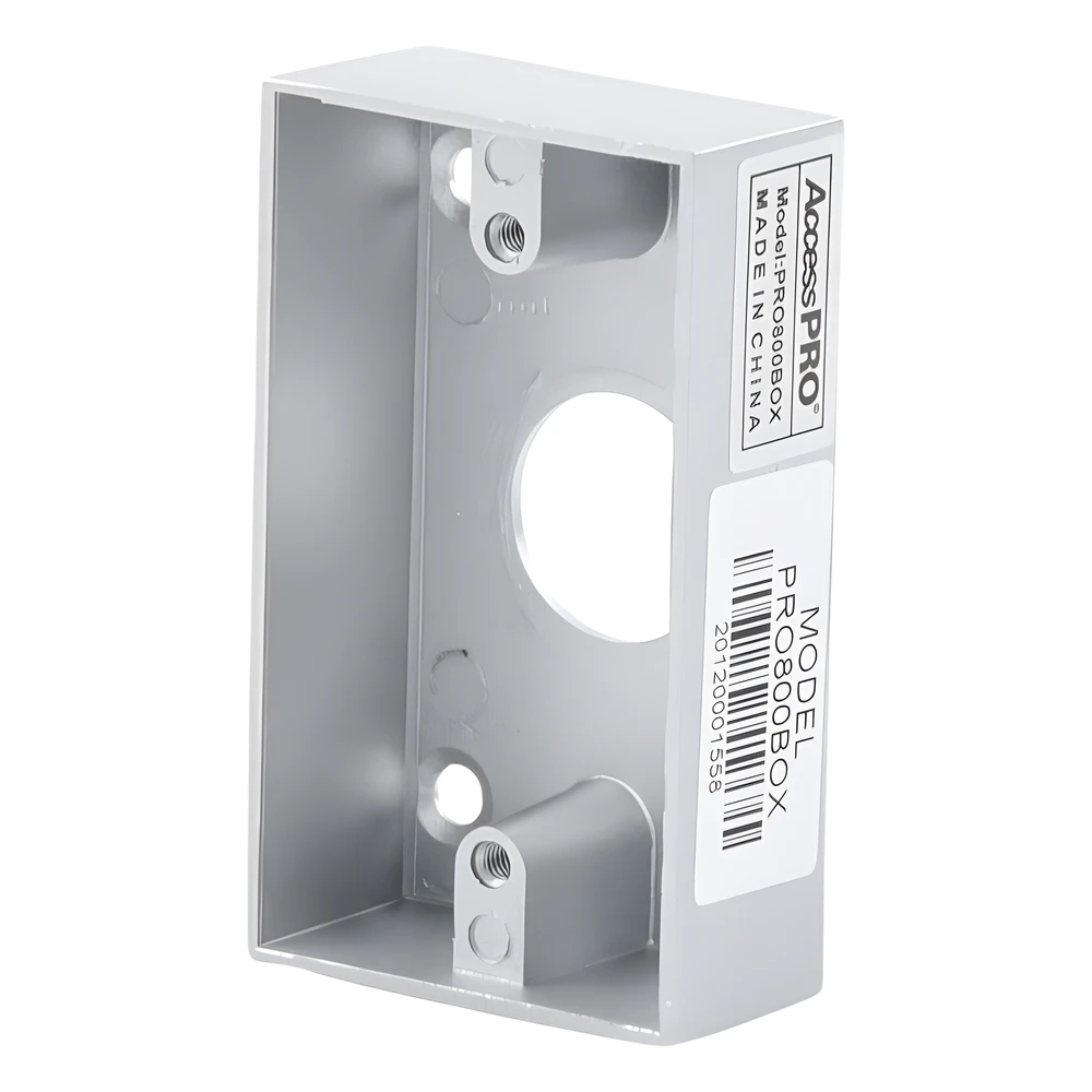 sec_5_1S1000-69 Caja de Montaje para Botón de Salida / Aleación de Zinc Cromada / Superficie / 85 x 50 x 25 mm PRO800-BOX 2