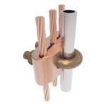 Conector Mecánico / 3 Cables Cobre 2/0 AWG - 250 KCMIL / Varilla 5/8" - 3/4" / Torque 480 lbf·in / UL467 sec_5_2S1000-4