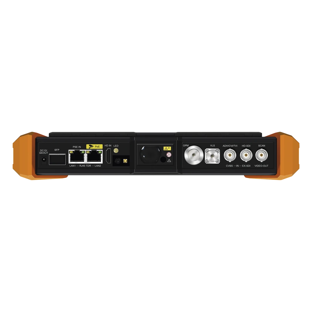 sec_5_2S1000-5 Tester Multifunción / Pantalla Táctil 7" / Prueba IP/HD Coaxial 4K/8K / Wi-Fi Dual Band / TDR 1.2 km (3937 ft) / Medidor de Potencia Óptica / Láser 100 m (328 ft) TP TURBO8K PLUS 3