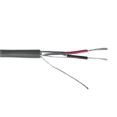 Cable de Control / Calibre 22 AWG / 2 Conductores / Blindado / 305 m (1000 ft) / Riser CMR / UL 1666 / Color Gris