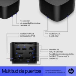 Docking Station HP HP DOCKING Thunderbolt de 120 W G4, Negro ACCHPI4020_6_full