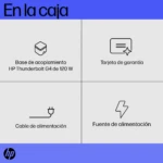 Docking Station HP HP DOCKING Thunderbolt de 120 W G4, Negro ACCHPI4020_7_full