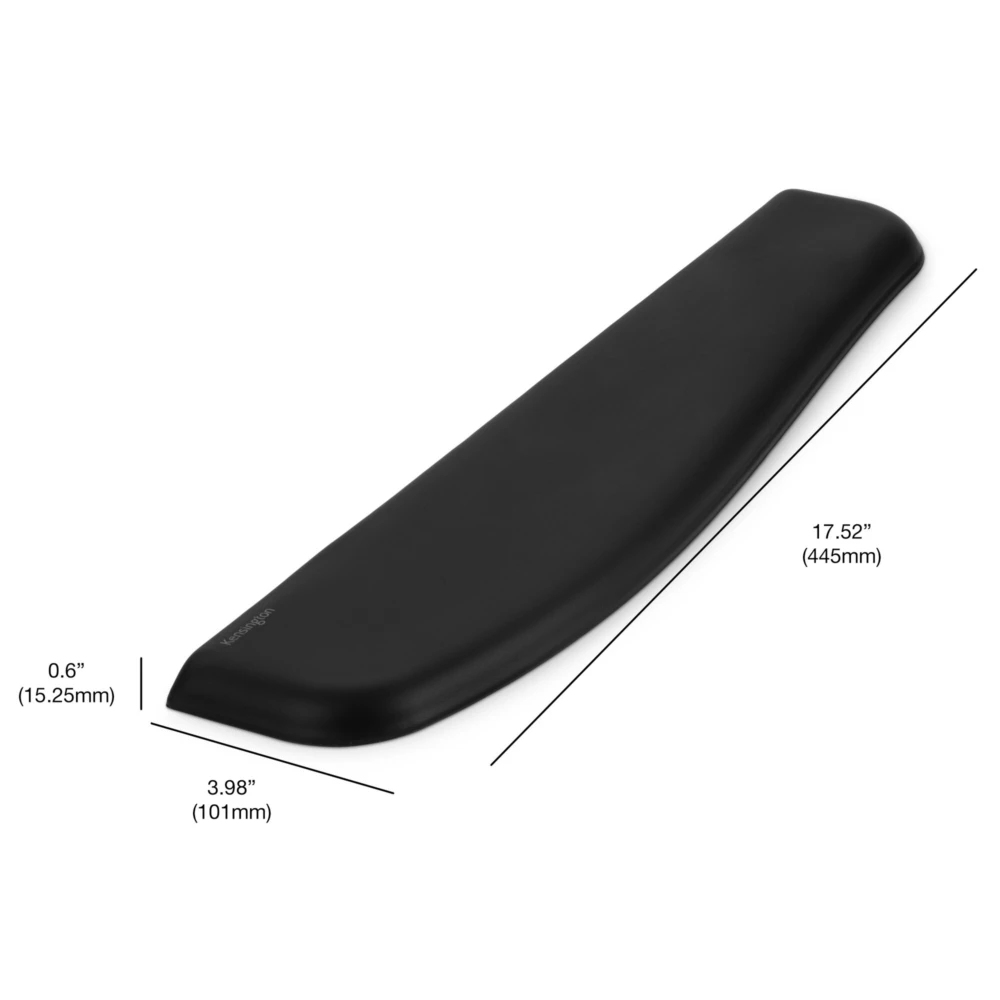 Reposamuñecas K52799WW ErgoSoft Kensington, para teclados estándar, color Negro. 10.1 x 44.5 x 1.5 cm. K52799WW 4
