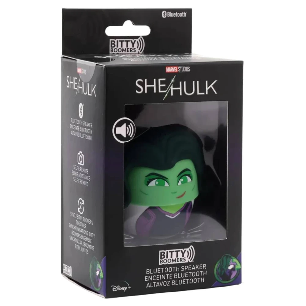 Bocina Portatil Bitty Boomers SheHulk Marvel. Bluetooth 5.0 Modelo BITTYSHEHULK/NEW BITTYSHEHULK/NEW 4