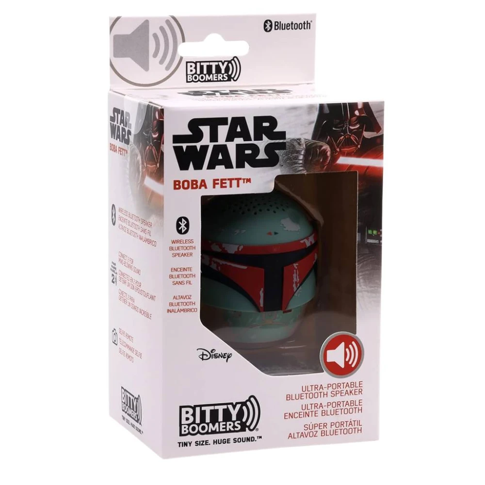 Bocina portatil mini Bitty Boomers Boba Fett Star Wars. Bluetooth 5.0 BITTYBOBAROTJ/NEW BITTYBOBAROTJ/NEW 1