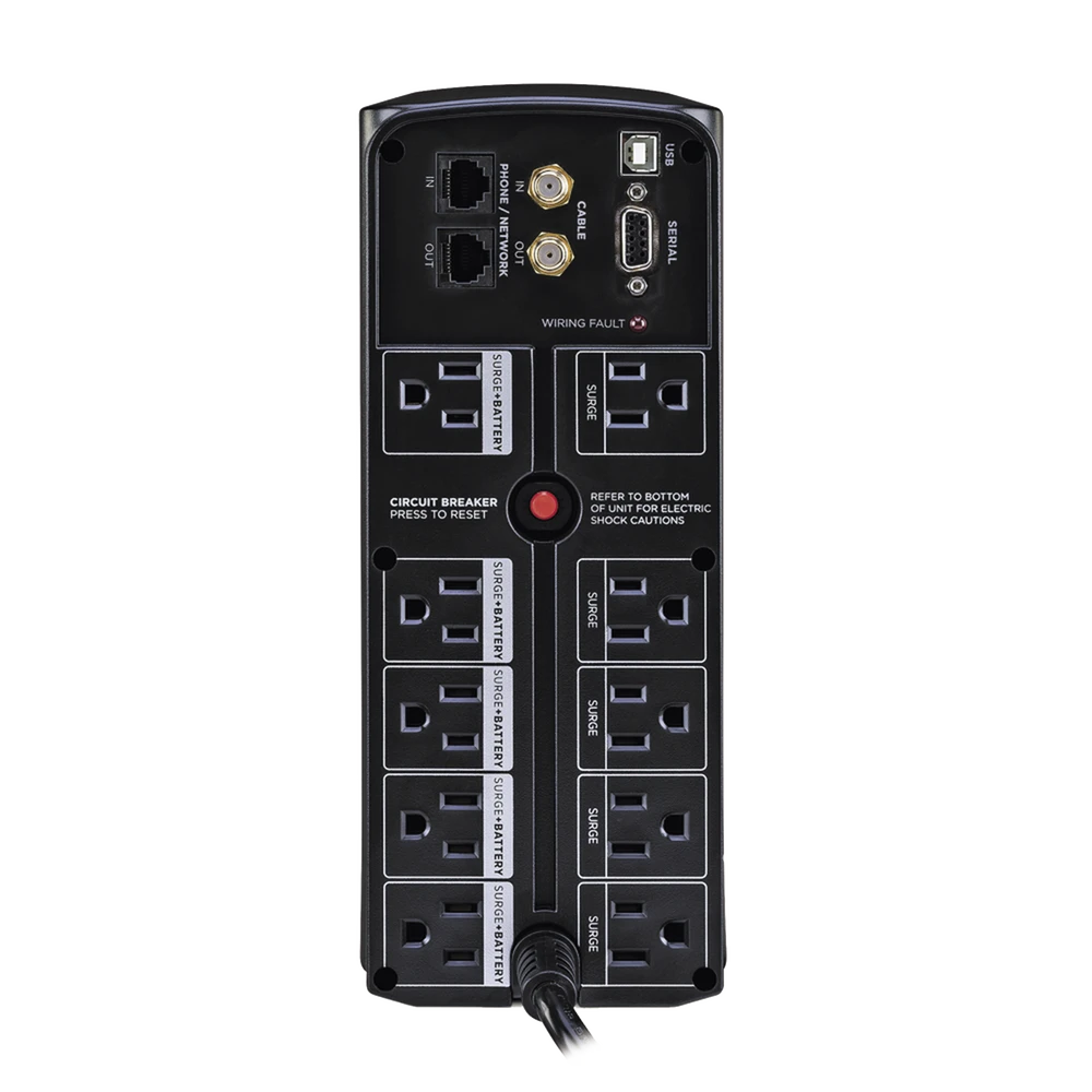 CP1350AVRLCDA-AD-2-l UPS Línea Interactiva / 1350 VA / 815 W / 10 Tomas NEMA 5-15R / LCD Multifunción / AVR / Supresión 1500 J CP1350AVRLCDA 3