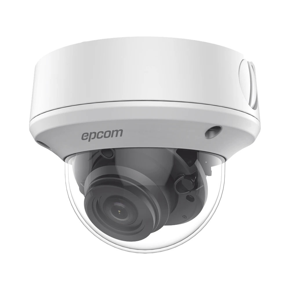 D50TURBOG2ZW-l Domo TURBOHD 5 Megapixel / Lente Mot. 2.7 - 13.5 mm / 40 mts IR EXIR / TVI-AHD-CVI-CVBS / IK10 / IP67 / dWDR / 12 Vcc / 24 VCA D50-TURBO-G2ZW 1