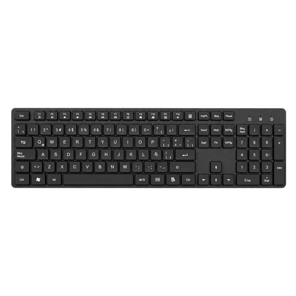 Kit Teclado y Mouse Hyundai Inalámbrico 2.4 GHz.Tipo de interfaz: USB. Color Negro HYKM01/NEW 4