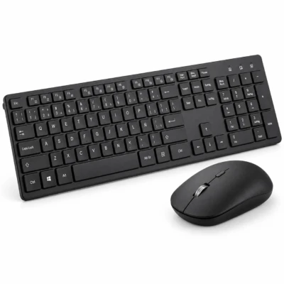 Kit Teclado y Mouse Hyundai  Inalámbrico  2.4 GHz.Tipo de interfaz: USB. Color Negro