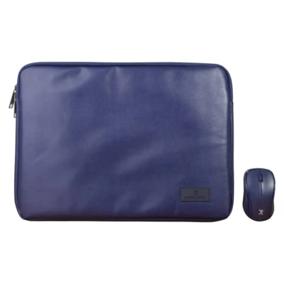 Kit de Mouse Inalámbrico + Funda para Laptop 15.6 pulgadas Cannoli Color: Azul | PERFECT CHOICE