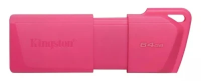 MEMORIA USB KINGSTON DATATRAVELER EXODIA M 64GB 3.2 GEN 1 RETRÁCTIL ROSA NEON