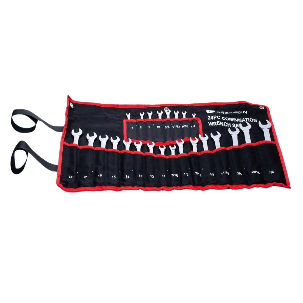 PSTH03002-AD-2-l Juego de Llaves Combinadas / 24 Piezas / Métricas e Imperiales / Acero Cromo-Vanadio / Estuche Nylon Enrollable PST-H030-02 3