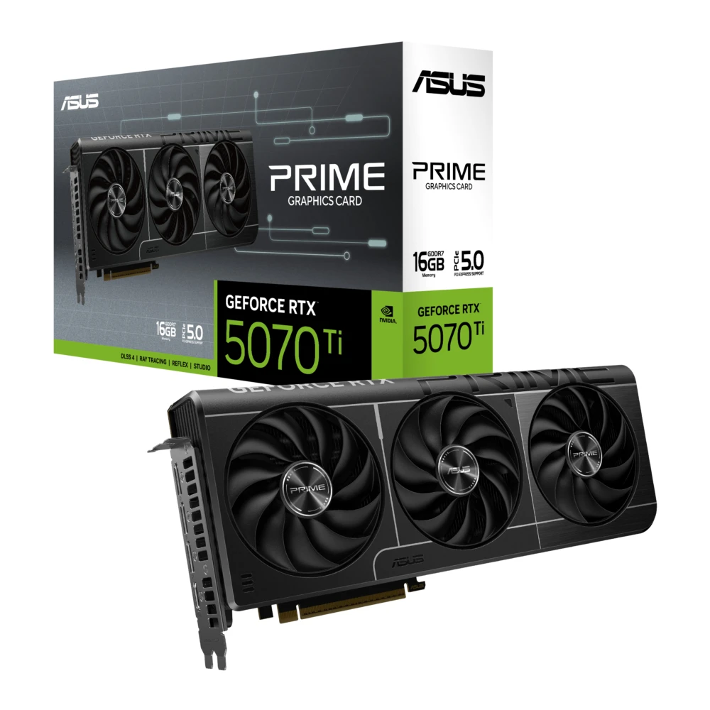 Tarjeta de Video ASUS PRIME-RTX5070TI-16G, Motor gráfico NVIDIA GeForce RTXTM 5070 Ti PRIME-RTX5070TI-16G 4