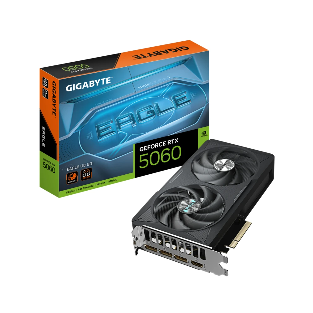 TARJETA DE VIDEO GIGABYTE GV-N5060EAGLE OC-8GD, ATX, 8GB, 128 BITS, GDDR7, PCI-E 5.0 GV-N5060EAGLE OC-8GD 1