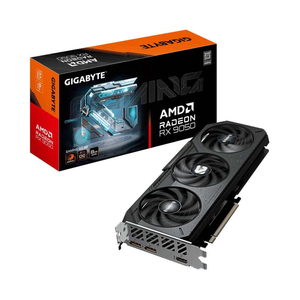 TARJETA DE VIDEO GIGABYTE GV-R9050GAMING OC-8GD, ATX, 8 GB, 128 BITS, GDDR6, PCI-E 5.0 GV-R9050GAMING OC-8GD 1
