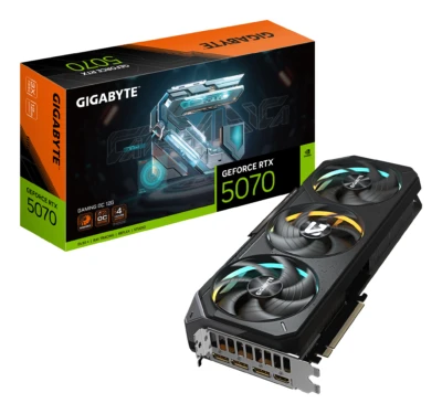 TARJETA DE VIDEO GIGABYTE GV-N5070GAMING OC-12GD, RTX, 12GB. 192 BITS, GDDR7, PCI-E 5.0