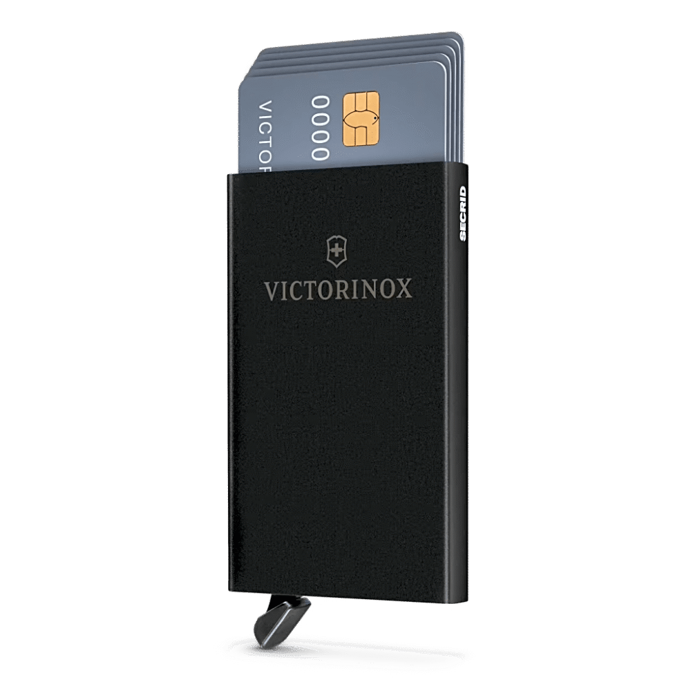 Tarjetero de Aluminio / Capacidad 4-6 Tarjetas / Protección RFID / Sistema de Deslizamiento / 10 x 6 x 1 cm (3.9 x 2.4 x 0.4 in) 612-677 6
