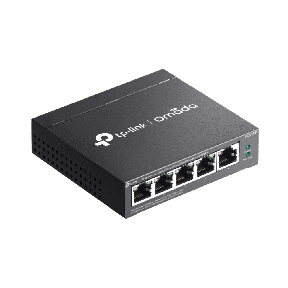 adicional_4S1000-1 Switch Gestionado / 5 Puertos Gigabit / 4 Puertos PoE+ / 65W / Cloud SDN / Sin Ventiladores ES205GP 5