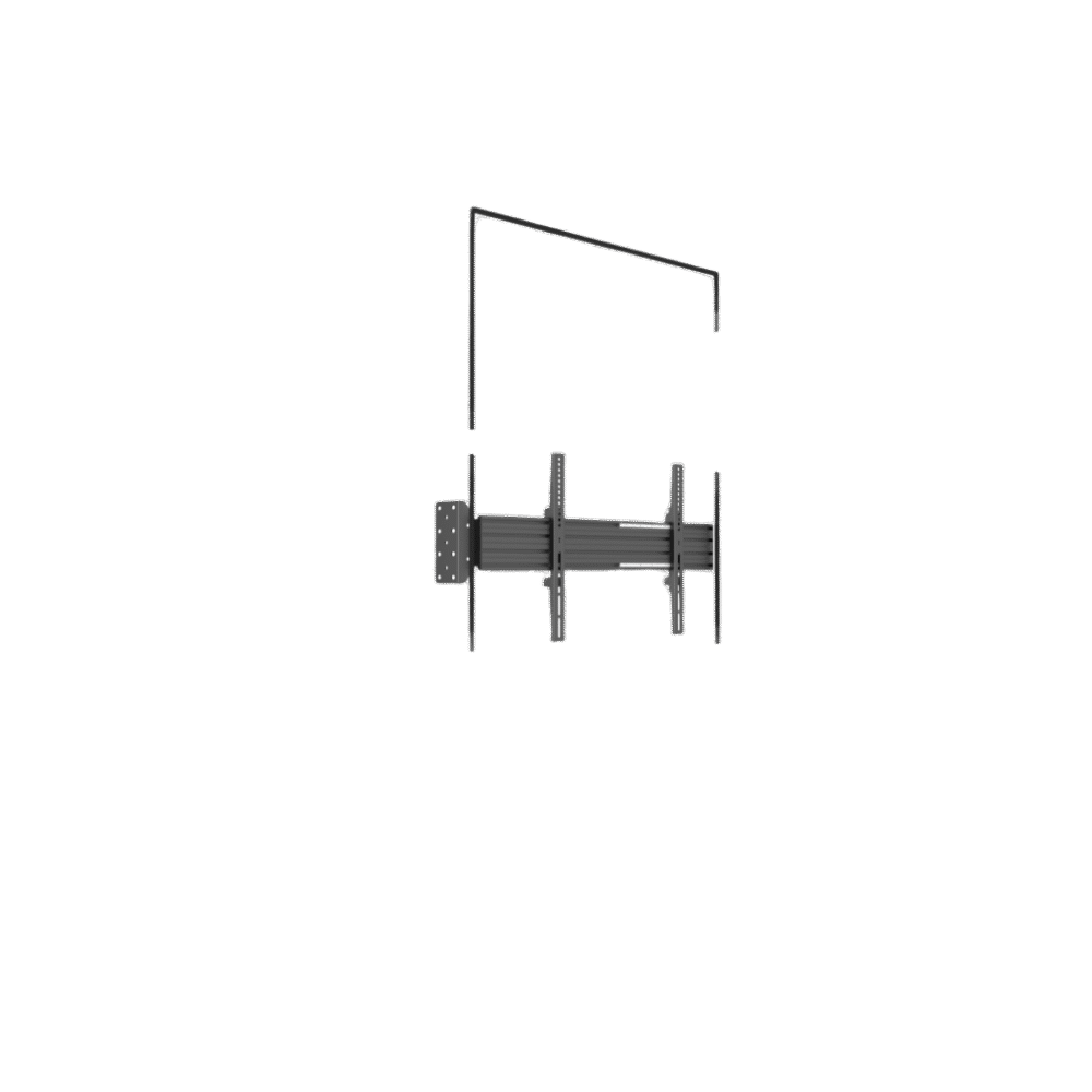frontal_0S1000-14 Soporte de Pared para TV / 32-55 Pulgadas / Carga 30 kg / VESA 100x100-400x400 mm / Acero de Alta Resistencia / Gestión de Cables LFW1U 2