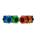 Señalizador Audiovisual Industrial / LED Ámbar / 31 Tonos / 123 dB / 12-24 VCD / IP66 frontal_0S1000-18