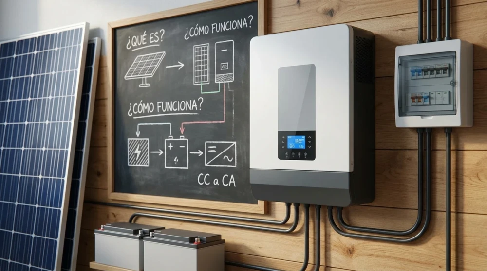 Inversor solar: dudas frecuentes antes de instalar Qué es un inversor solar y cómo funciona: la duda inicial