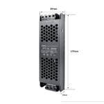 Fuente de Alimentación para Tira LED / Salida 24 VDC / Potencia 200 W / Entrada 110-220 VAC 50/60 Hz lateral_izquierda_0S1000-11