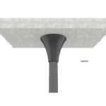 Soporte de Montaje Industrial / Pantallas 32"-65" / Capacidad 50 kg / VESA 100x100-600x400 mm / Extensión 680 mm / Tubo 51 mm / Altura 3100 mm (10.2 ft) lateral_izquierda_0S1000-8