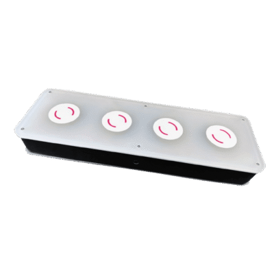 Kit Demo RFID Lift & Learn / 4 Sensores RFID / Sensor de Presencia / 8 Tags / USB Plug & Play / Panel 460 x 145 mm