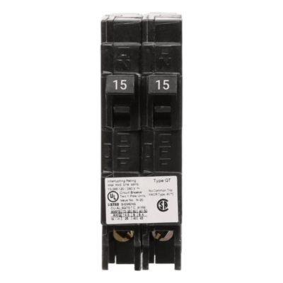 Interruptor Automático Duplex / 2 Polos / 20-30 A / 120 VCA / Capacidad Interruptiva 10 kA / Enchufable