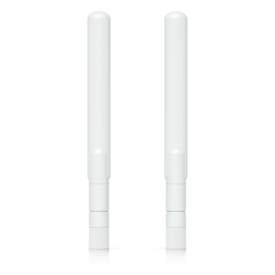 Par de Antenas Omnidireccionales / Doble Banda / 2.4 GHz 3 dBi / 5 GHz 4 dBi / IPX6 / 6.1 x 0.6 x 0.6 pulgadas